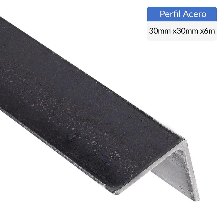 Ángulo Laminado Acero 30x30x5mm 6 m