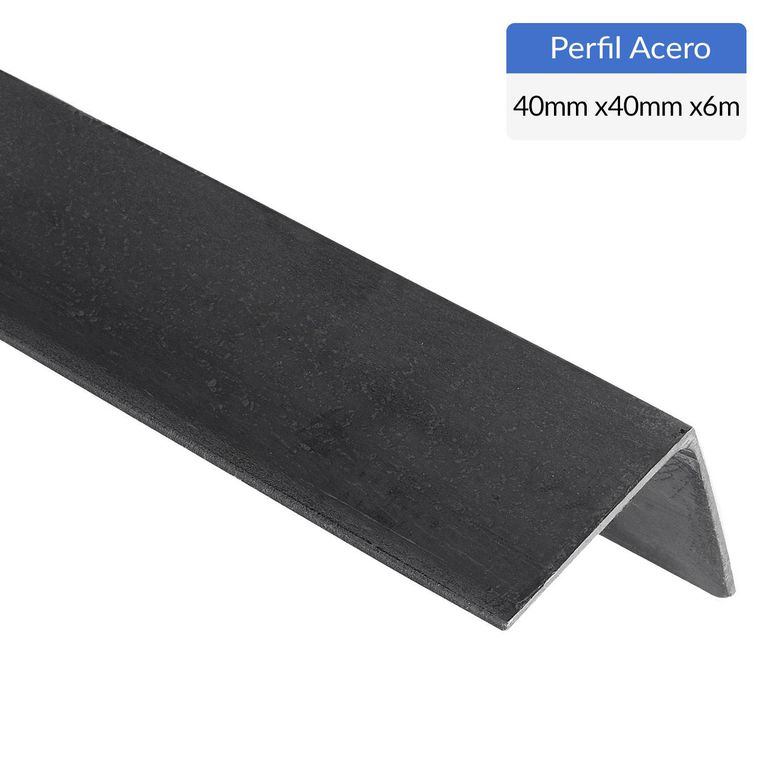 Ángulo Laminado Acero 40x40x5mm 6 m