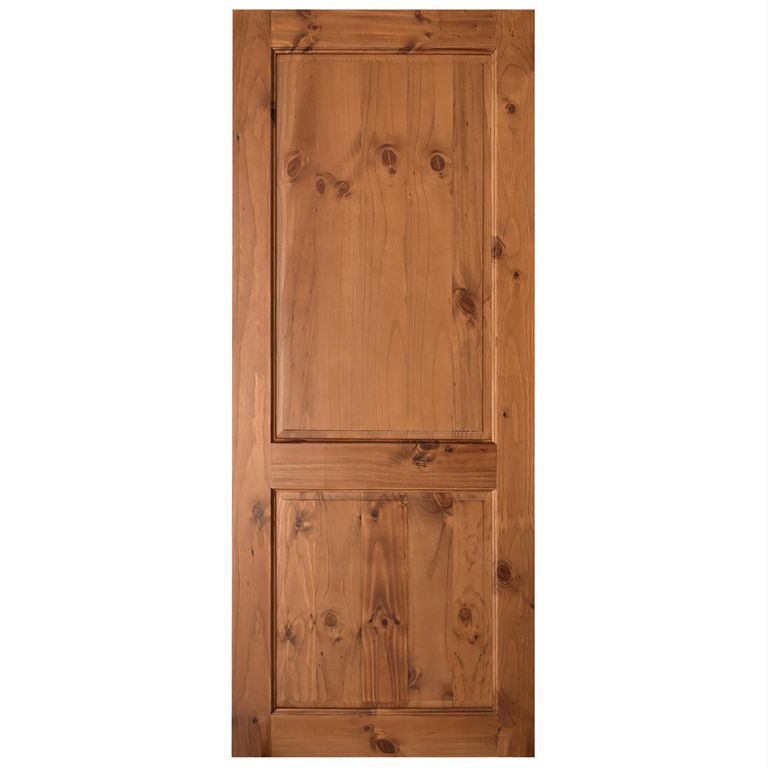 Puerta Exterior Madera pino radiata x Italia Castaño