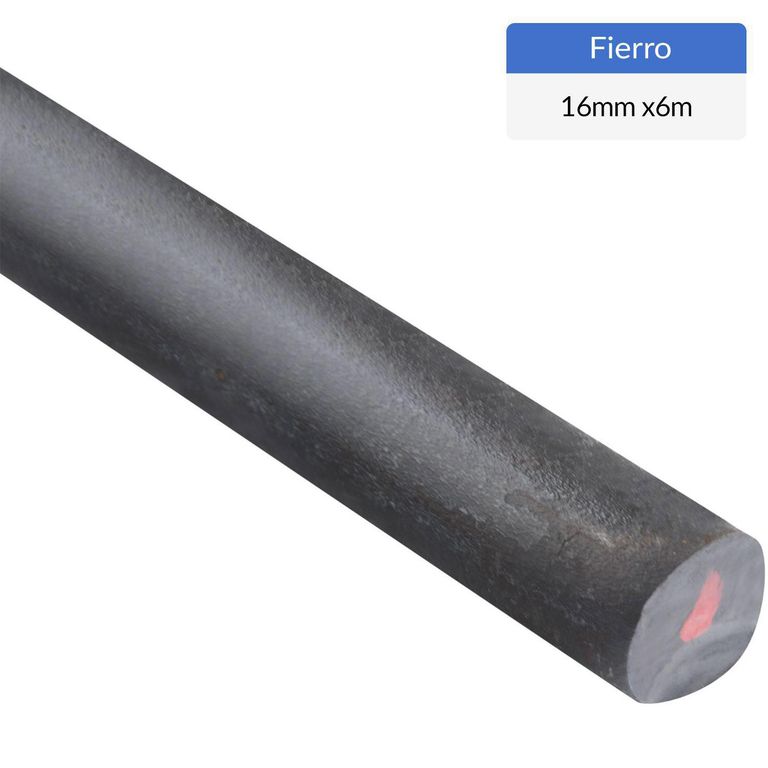 Fierro Liso Redondo Acero 16x16 mm 6 m