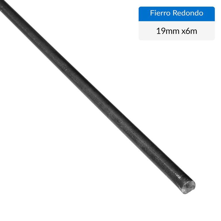 Fierro redondo Acero 19x19 mm 6 m