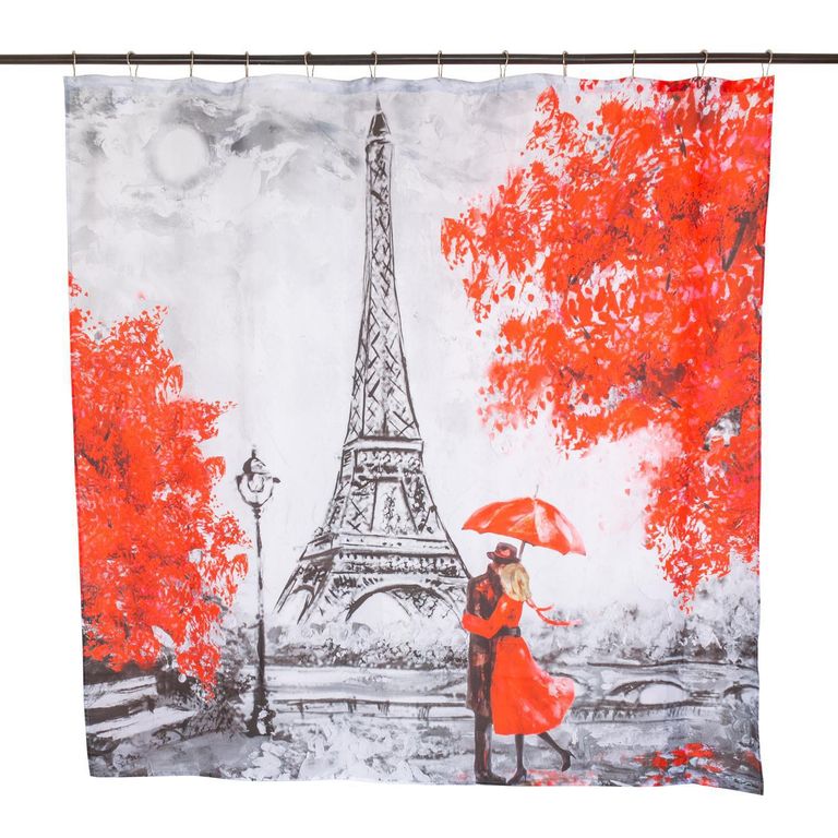 Set Cortina Baño Paris Eiffel 180x180 cm