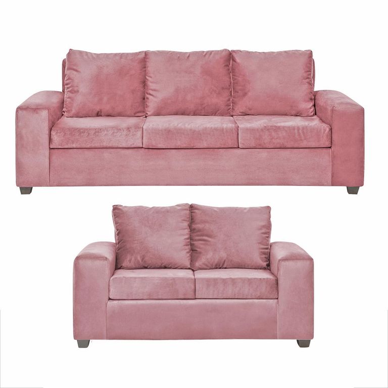 INTERMUEBLES Living 5 cuerpos Kahlo 86x80x225 cm Rosado