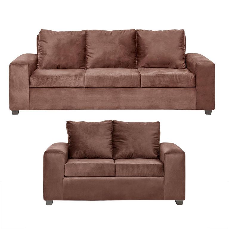 INTERMUEBLES Living 3 cuerpos Kahlo 86x80x225 cm Café