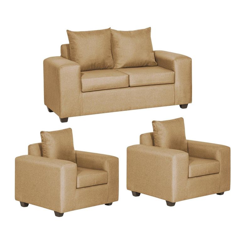 Set de Sofás Eagle 3 Cuerpos + 2 Sillones Tela