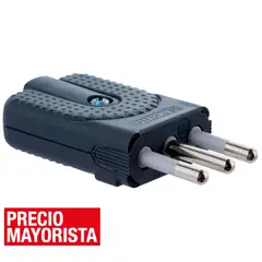 BTICINO - Enchufe macho volante 2p+t 10 A Gris