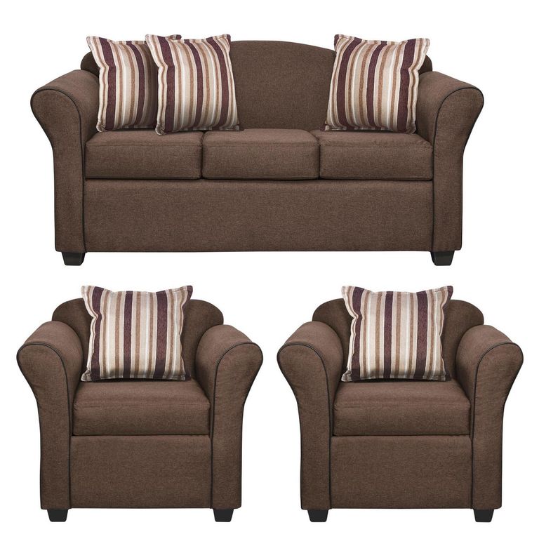 INTERMUEBLES Living 3 cuerpos Ducal 82x79x165 cm Café