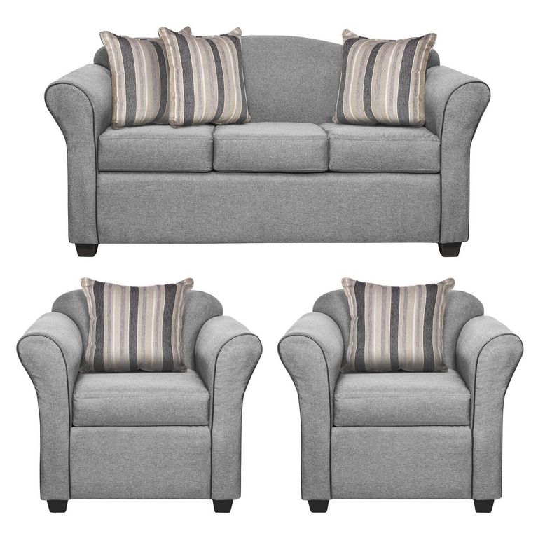Set de Sofás Ducal 3 Cuerpos + 2 Sillones Tela