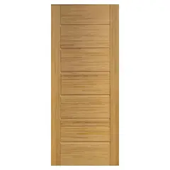DIMFER - Puerta Exterior 80x200 cm Bambu Atlanta Café