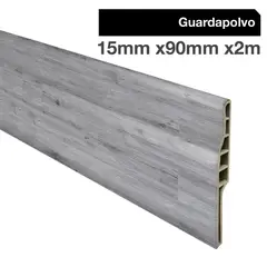HOGA - Guardapolvo PVC 2mt x 90mm Color Gris Londres.
