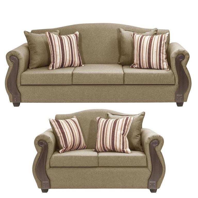 Living 3 cuerpos New Bugambilia 210x93x83 cm Gris