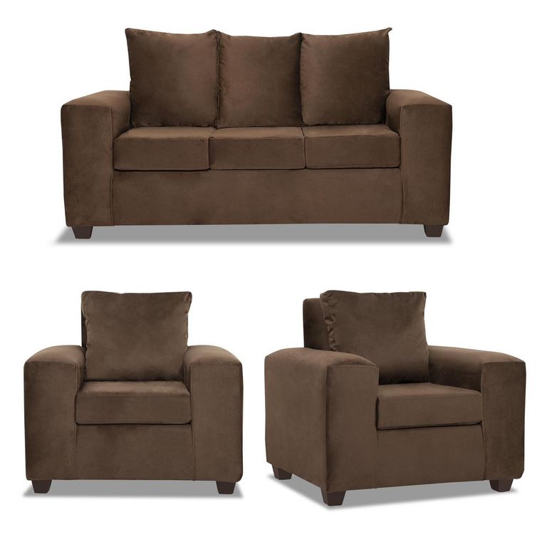 INTERMUEBLES Living 3 cuerpos Kahlo 167x86x80 cm Café
