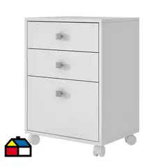 HOGA - Cajonera 3 Cajón(es) Multi 45x63x35 cm Blanco