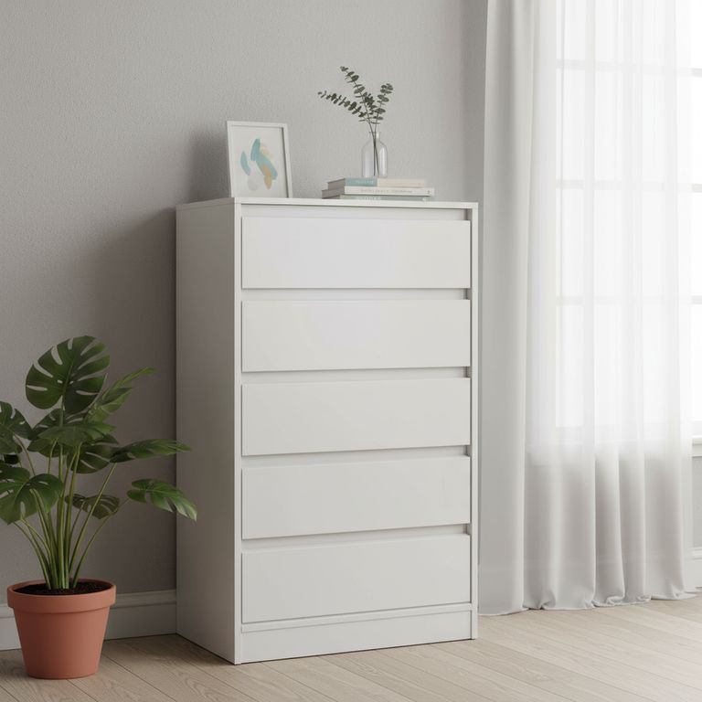MUEBLES KIDS Cajonera 5 Cajón(es) Deco 60x117x40 cm Blanco