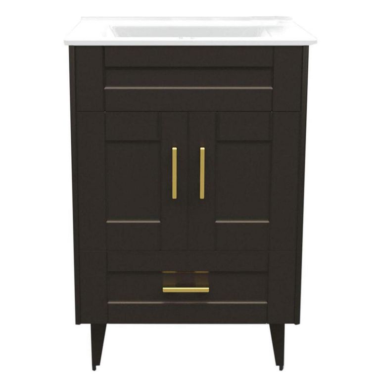 Kit mueble vanitorio Deluxe 50SK P Café 50 cm