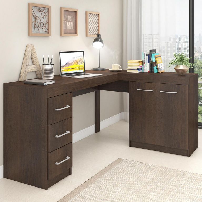 Escritorio Llaima Café 152x75x45 cm