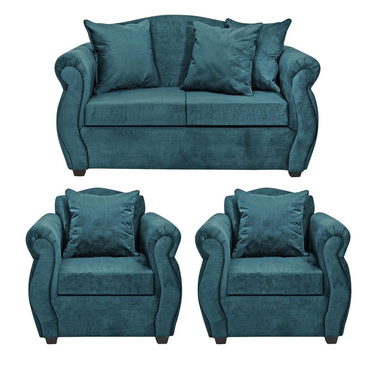 Living 4 cuerpos Violeta 150x93x83 cm Azul