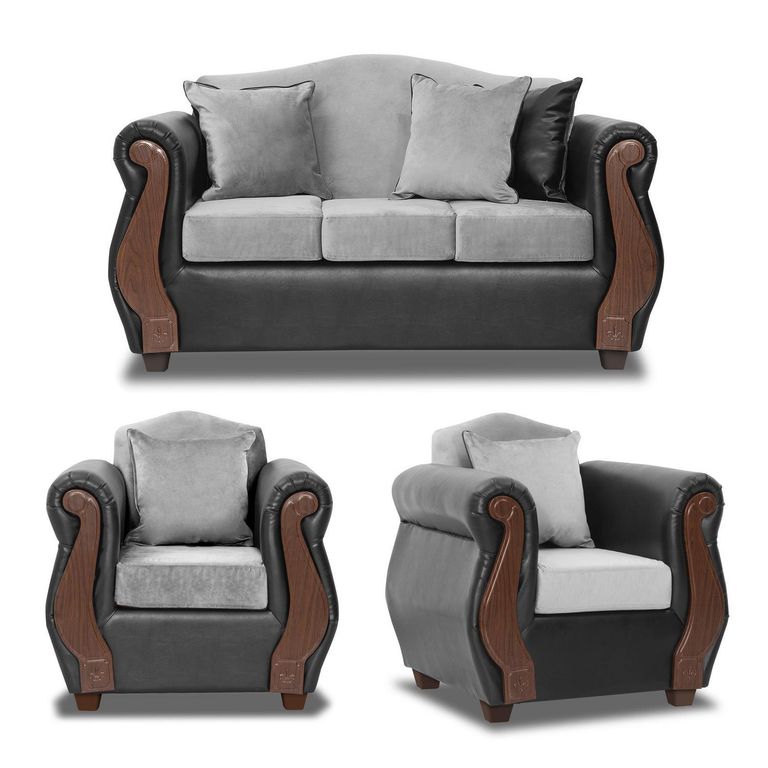 Living 5 cuerpos New Bugambilia 157x93x83 cm Café