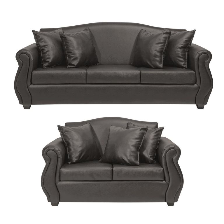 INTERMUEBLES Living 5 cuerpos Violeta 210x93x83 cm Café