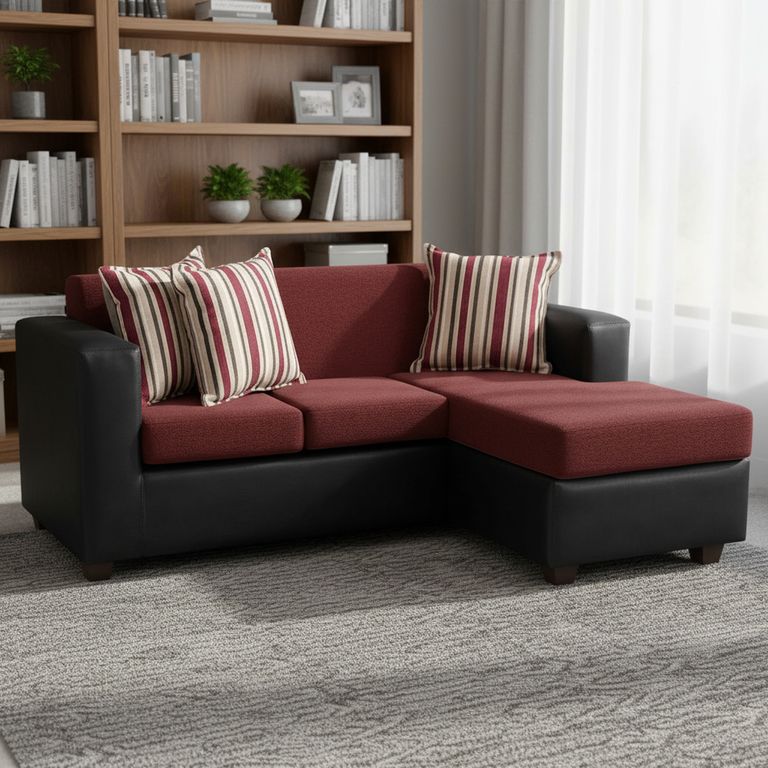 Sofá Seccional 4 Cuerpos Invictus 186X87X80 cm Intercambiable Tela