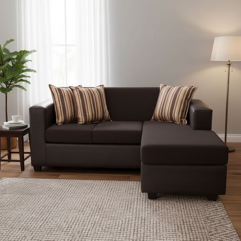 Sofá Seccional 4 Cuerpos Invictus 186X87X80 cm Intercambiable Tela