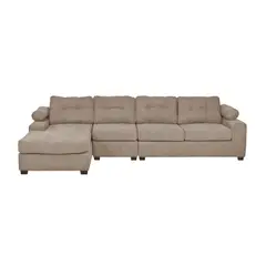 INNOVAMUEBLES - Sofá Seccional 4 cuerpos Santi 170x95x90 cm Beige