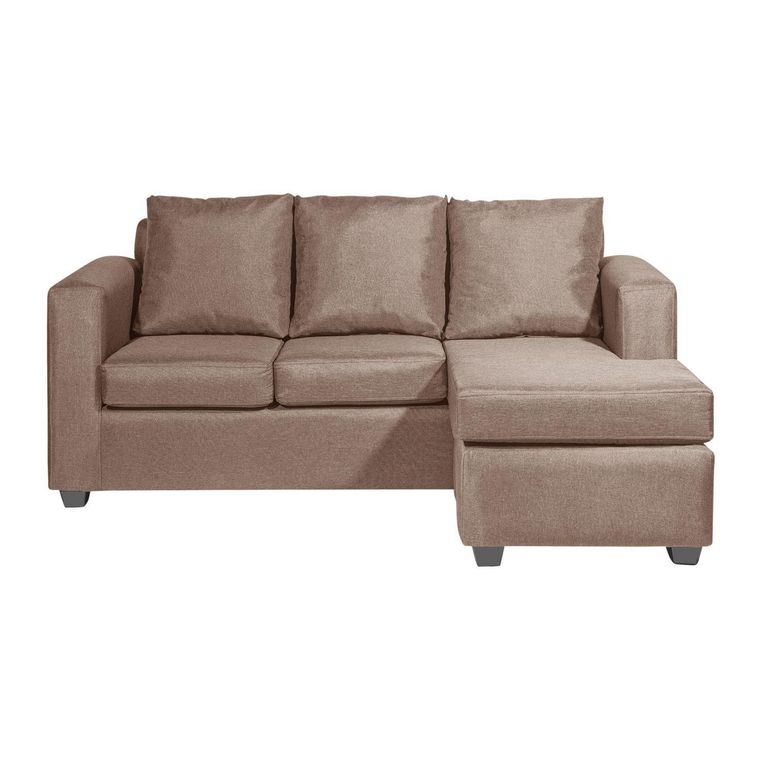 Sofá Seccional 4 Cuerpos Marco 186X87X80 cm Intercambiable Tela