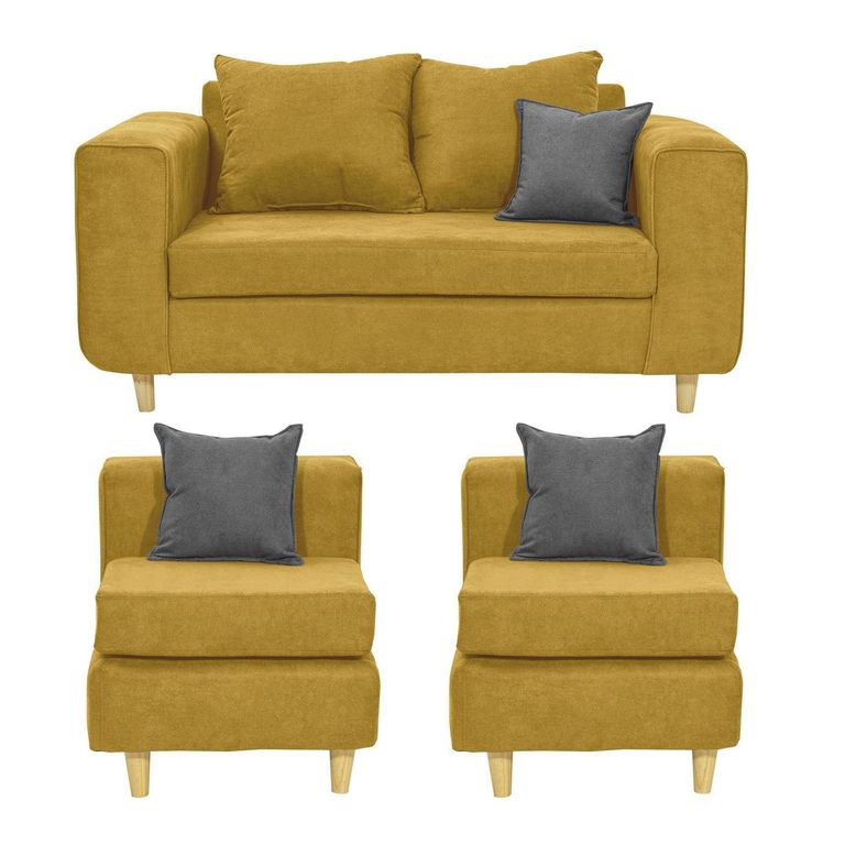 Living 2 cuerpos Eagle 165x81x89 cm Gris