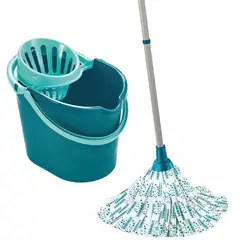 LEIFHEIT - Set Mopa Redonda con Balde y Escurridor Integrado