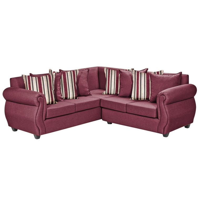 Sofá Seccional 5 cuerpos Violeta 216x86x81 cm Café