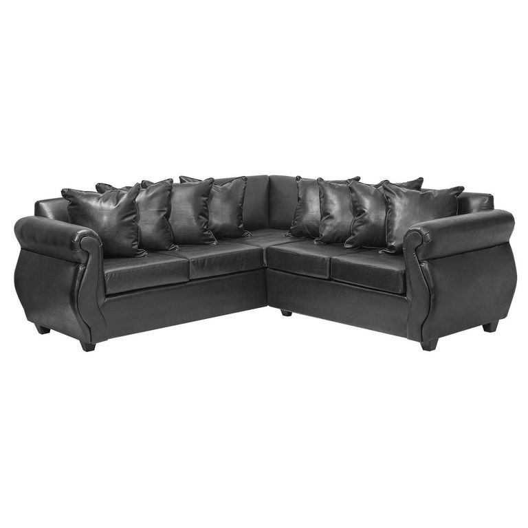 Sofá Seccional 5 Cuerpos Violeta 216X86X81 cm Cuero Sintético
