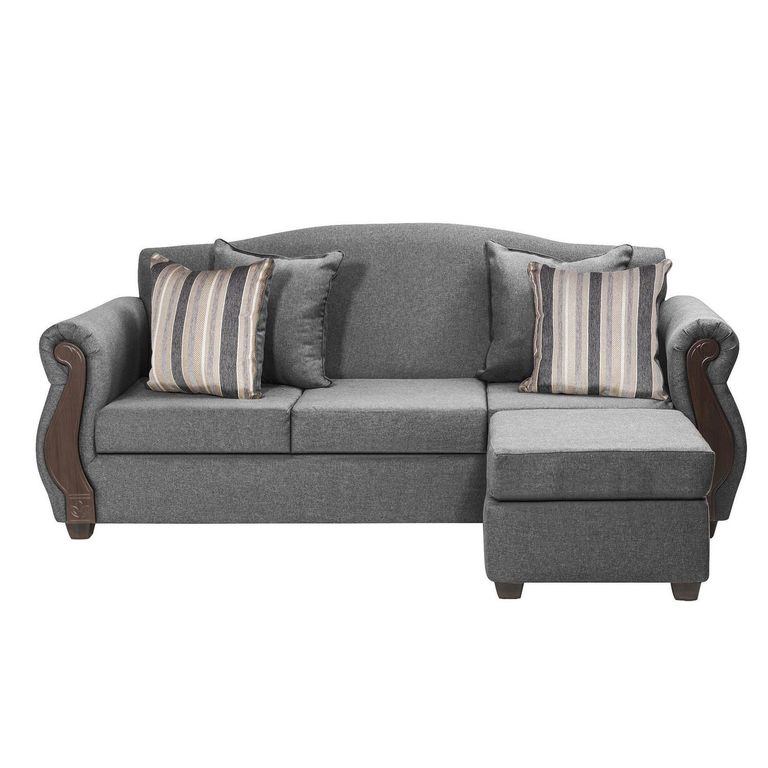 Sofá Modular 4 cuerpos New Bugambilia 210x93x83 cm Gris