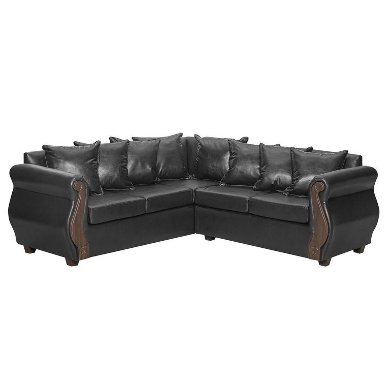 Sofá Seccional 5 cuerpos New Bugambilia 216x86x81 cm Café