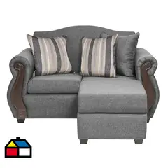 INTERMUEBLES - Sofá Modular 3 cuerpos New Bugambilia 150x93x83 cm Gris Claro