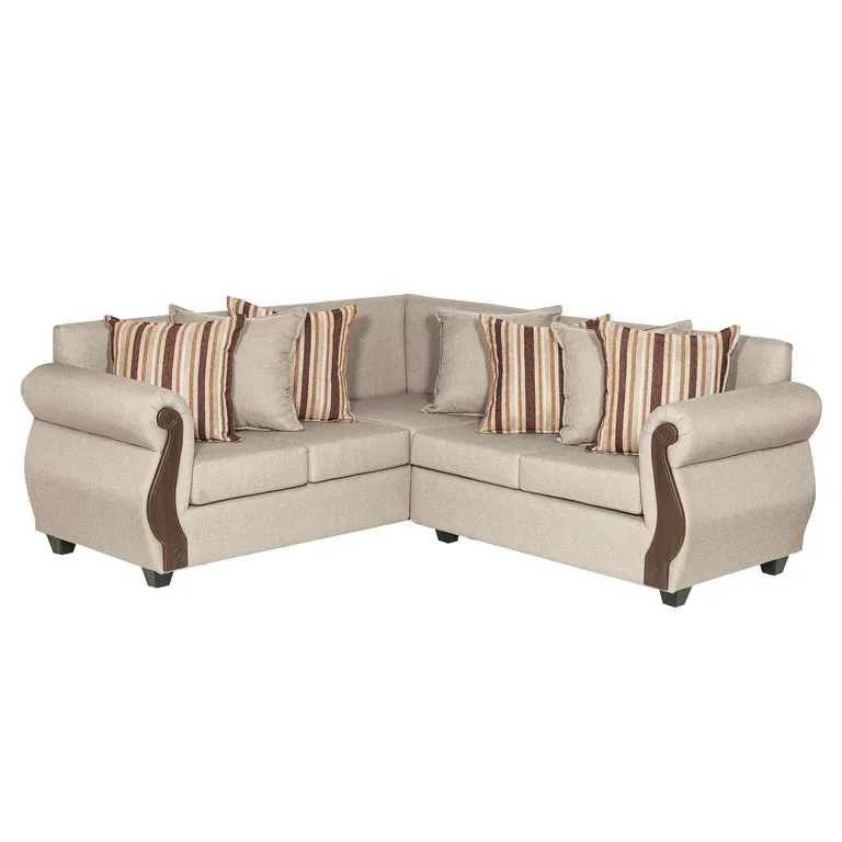 Sofá Seccional 5 cuerpos New Bugambilia 216x86x81 cm Gris