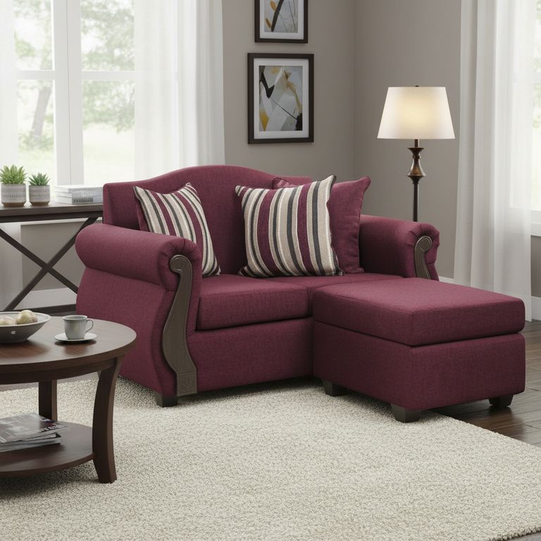 Sofá Modular 3 cuerpos New Bugambilia 150x93x83 cm Rojo