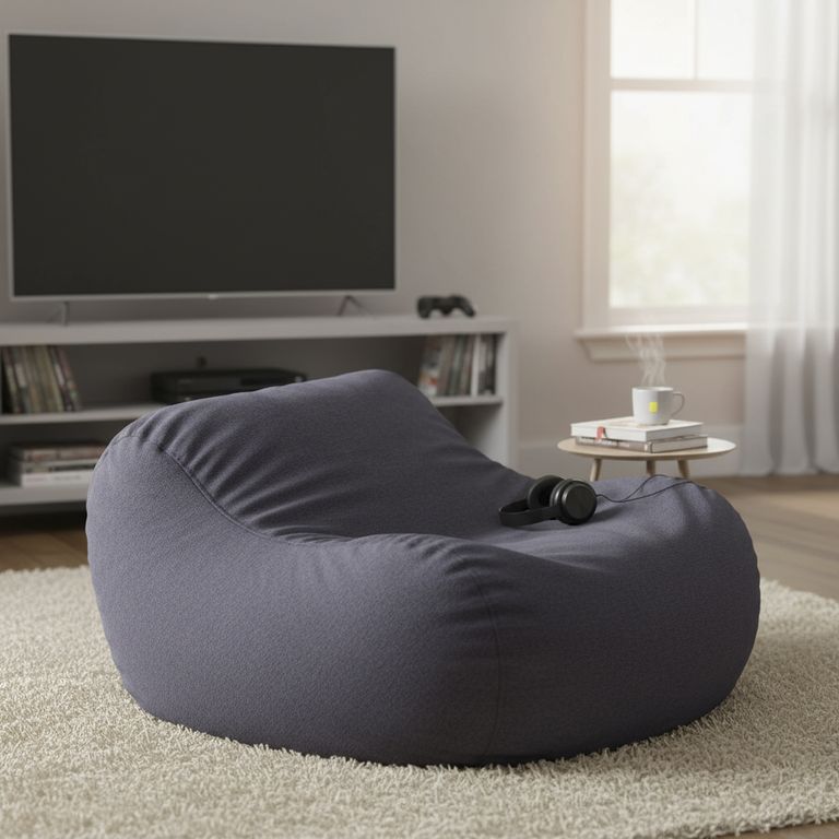 Pouf 1 cuerpo Paris 75x105x105 cm Negro