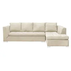 INTERMUEBLES - Sofá Seccional 4 cuerpos Chelsea 208x86x87 cm Beige