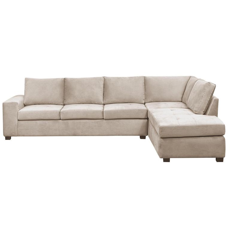Sofá Seccional 5 Cuerpos Senna 320X75X212 cm Xl Derecho Felpa