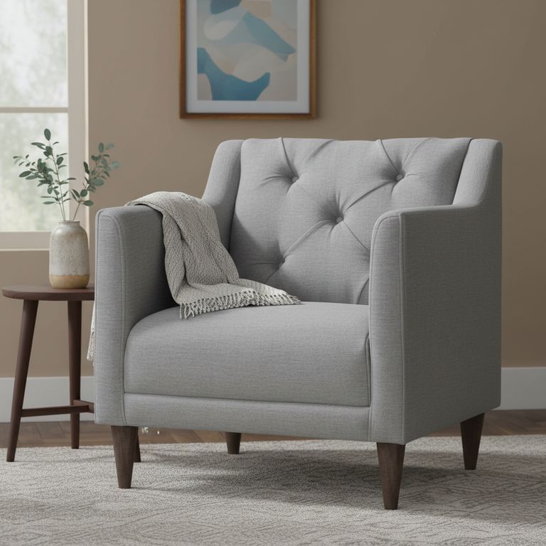 Poltrona 1 cuerpo Conrad 74x82x75 cm Gris