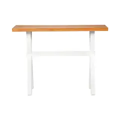 NUEVALINEA - Mesa arrimo emi blanco-miel