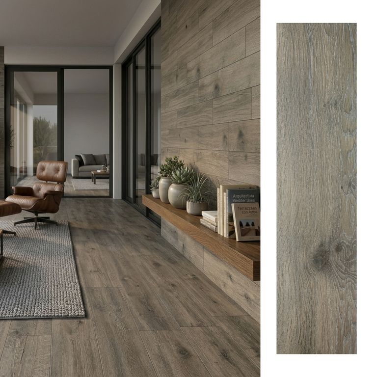 Porcelanato 25x100 cm Outi Gris 1.5 m2