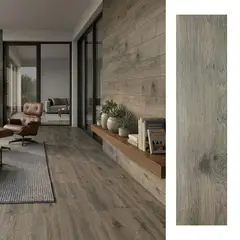 PAMESA - Porcelanato 25x100 cm Outi Gris 1.5 m2