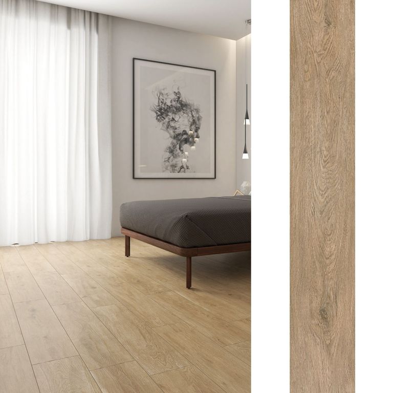 Porcelanato 20x120 cm Tree Marrón Roble 1.68 m2