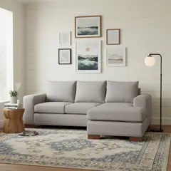 CIC - Sofá Seccional 5 cuerpos Praga 220x80x88 cm Gris