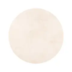 DIB - Alfombra sherpa 160x160 cm blanco