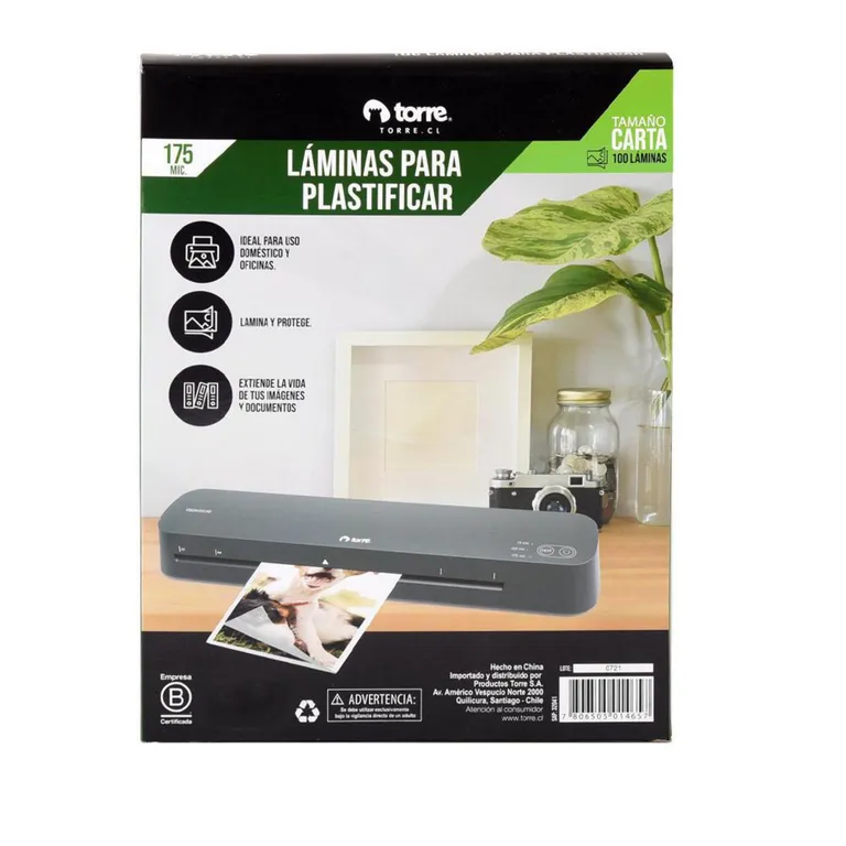 Fundas Plastificar Formato Carta 175 Micrones Paquete 100 Unidades