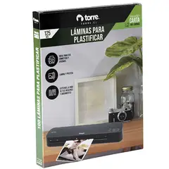 TORRE - Fundas Plastificar Oficio 125 Micras 100 Unidades
