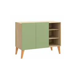 BE DESIGN - Buffet verde/nature 1003 Leaves