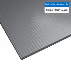 DVP - Polishade 2 UV Policarbonato 0.6 cm 105x290 cm Gris